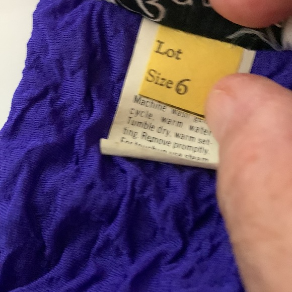 Purple Dress Size 6 Retro EUC - Picture 8 of 9